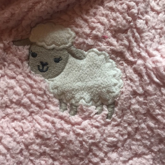 Carters Thick Light Pink Fleece Zip Up Hoodie - Picture 4 of 7